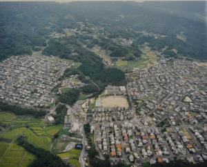 北部上空からの景色