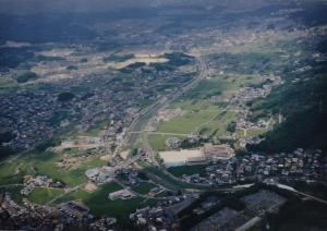 南部上空からの景色