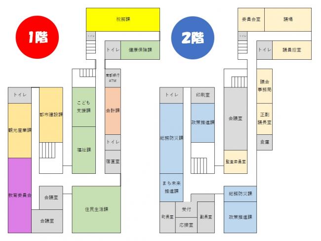 平群町役場庁舎図