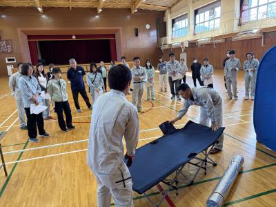 避難所設営訓練