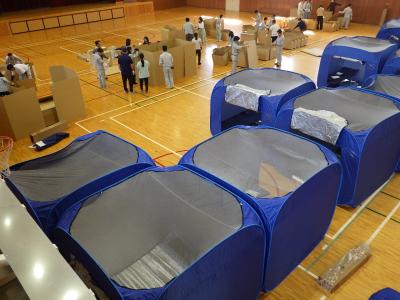 避難所設営訓練